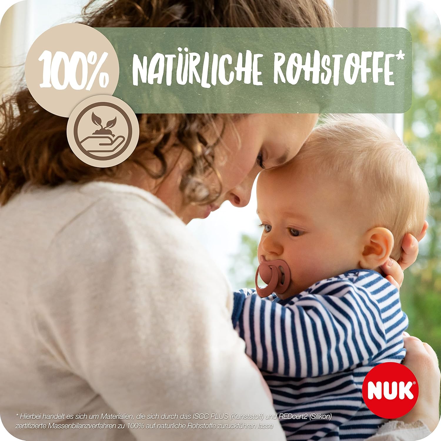 NUK for Nature Perfect Start Baby Bottle & Dummy Set, 0-6 Months, 100% Natural Raw Materials, 4 x Bottles (150 ml & 260 ml), 2 x Silicone Soothers, BPA-Free, 6 Count Perfect Start Set Nuk for Nature