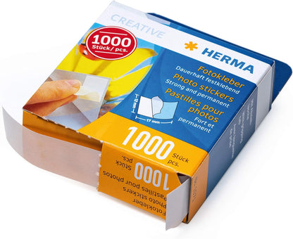 Transparol photo corners, extra large 100 pcs. double strips & Photo Stickers, 12mm x 17mm, 1000pcs