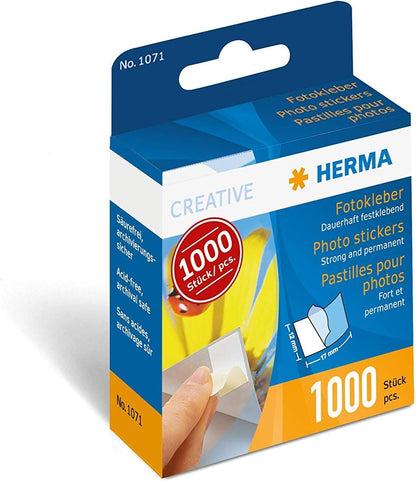 Transparol photo corners, extra large 100 pcs. double strips & Photo Stickers, 12mm x 17mm, 1000pcs