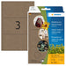 HERMA 2075 Multi-Purpose Labels, 24 Sheets, 52 x 100 mm, 3 per Sheet, 72 Stickers, Self-Adhesive Household Labels for Labelling, Matt, Blank Adhesive Labels Made of Silphie Paper, Natural Brown