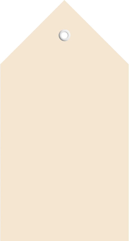 HERMA 6070 Large Tags Pack of 1000, 80 x 150 mm, Gift Tags for Labelling, Cardboard Hanging Labels, Blank Paper Tags, Labels with Eyelet, Brown