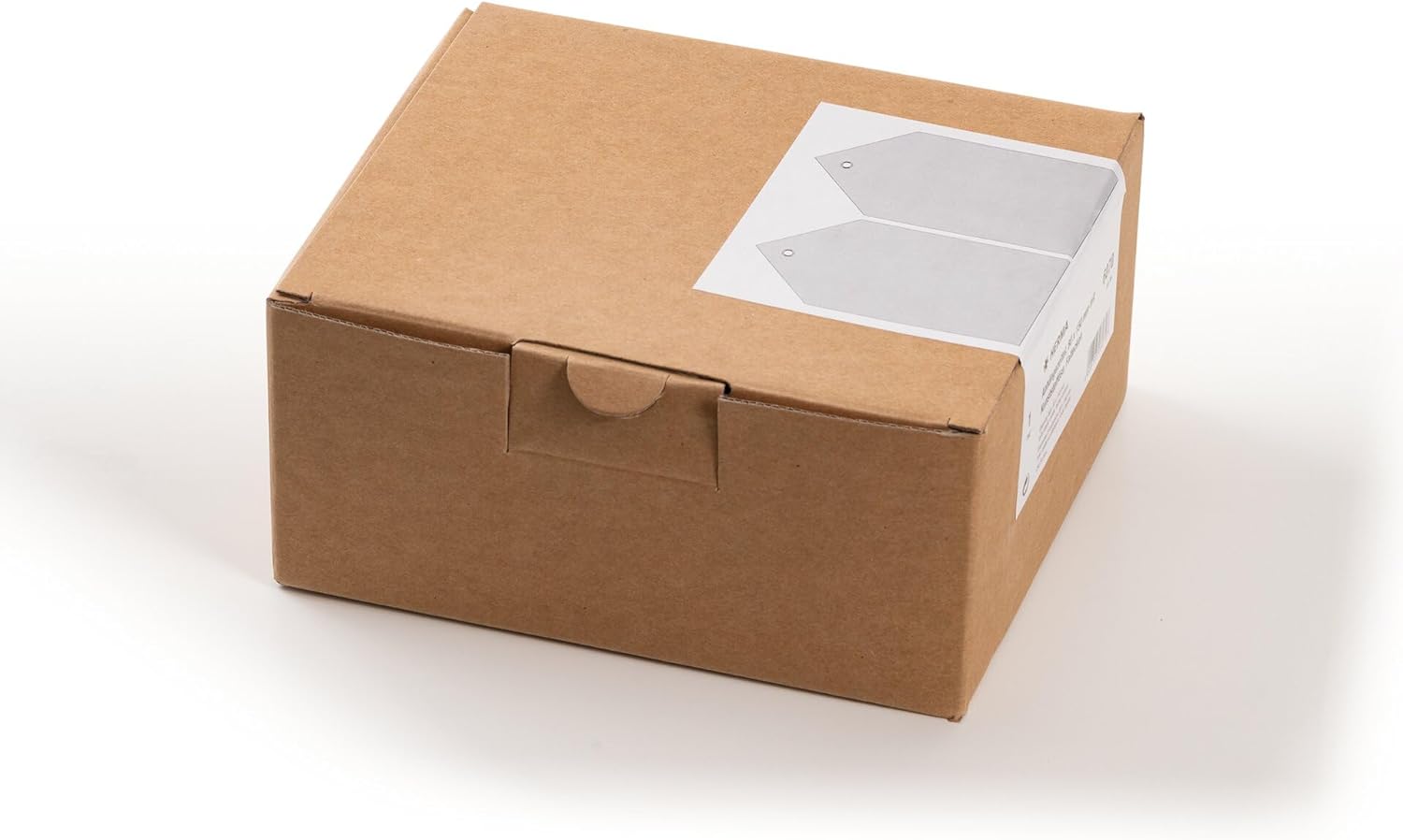 HERMA 6070 Large Tags Pack of 1000, 80 x 150 mm, Gift Tags for Labelling, Cardboard Hanging Labels, Blank Paper Tags, Labels with Eyelet, Brown