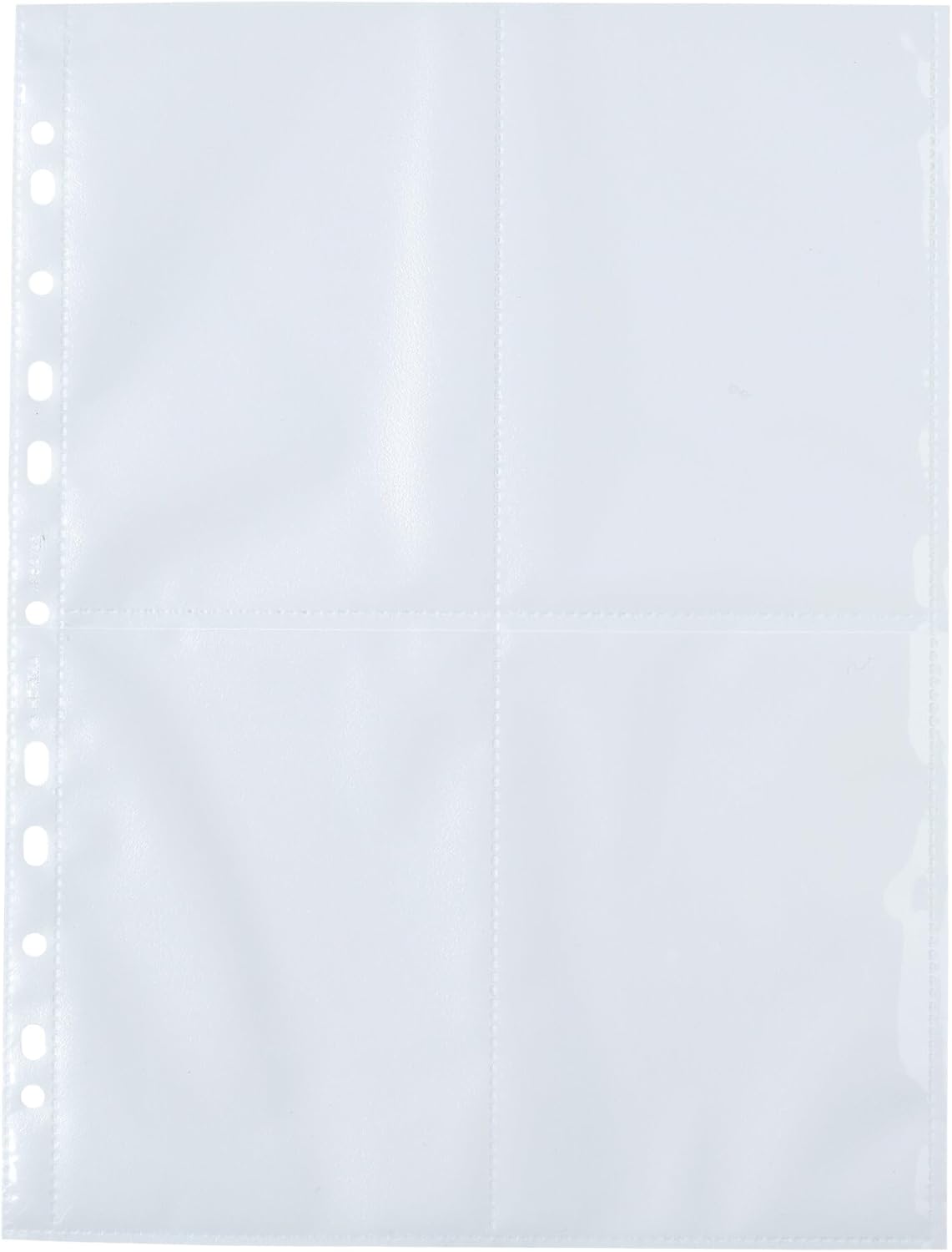 HERMA Photo Pockets for Ring Binder Albums, Acid Free, 10 x 15 cm / 4 x 6 inch Portrait Format, 40 Pockets, Clear