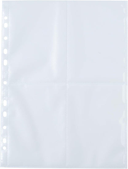 HERMA Photo Pockets for Ring Binder Albums, Acid Free, 10 x 15 cm / 4 x 6 inch Portrait Format, 40 Pockets, Clear