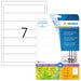 HERMA 10745 Self Adhesive Recycled Spine Labels, 7 Labels per A4 Sheet, 20 Sheets, 192 x 38 mm, 140 Labels, Blank Lever Arch File Folder Stickers, Labels for Laser & Inkjet Printer, Natural White 20 sheets 192 x 38 mm