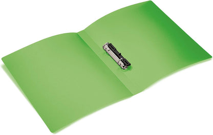 HERMA Ring Binder Translucent in Light Green, A4, 25 mm Spine, Slim 2-Ring Binder Made of Plastic Light Green A4