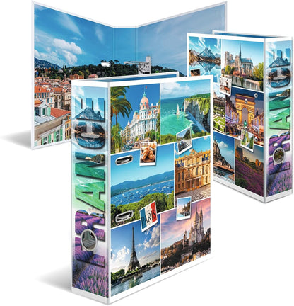 HERMA Lever Arch File Europe with France Motif, A4, 70 mm Spine, with Inner Print, 1 Folder France 1 piece