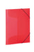 HERMA Elastic Folder Translucent in Red, A3, Sturdy Plastic, with 3 Inner Flaps, 1 Span Folder A3 Red