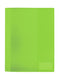 HERMA 19494 File Folder, A4, Transparent, Set of Wipe-Clean and Durable Plastic with Labelling Label, 3 Transparent folders Made of Polypropylene Film, Green Green DIN A4 Pack of 3