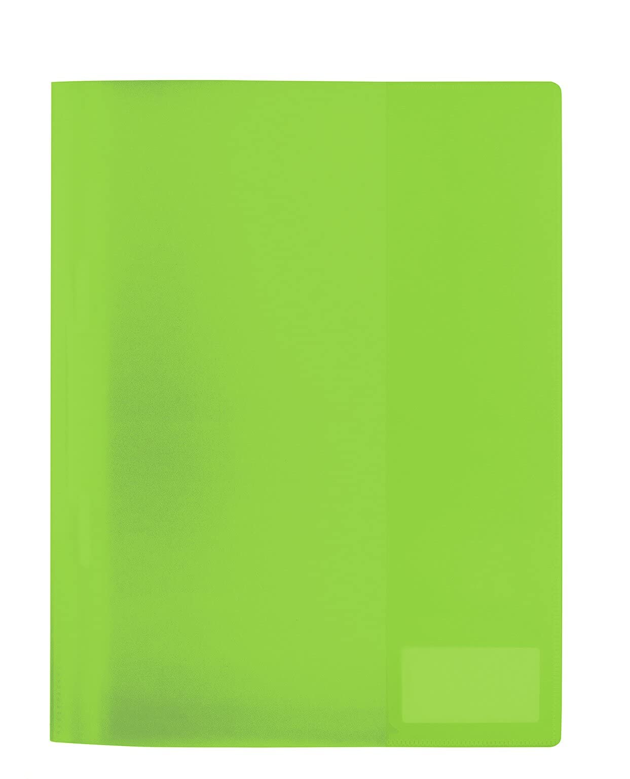 HERMA 19494 File Folder, A4, Transparent, Set of Wipe-Clean and Durable Plastic with Labelling Label, 3 Transparent folders Made of Polypropylene Film, Green Green DIN A4 Pack of 3