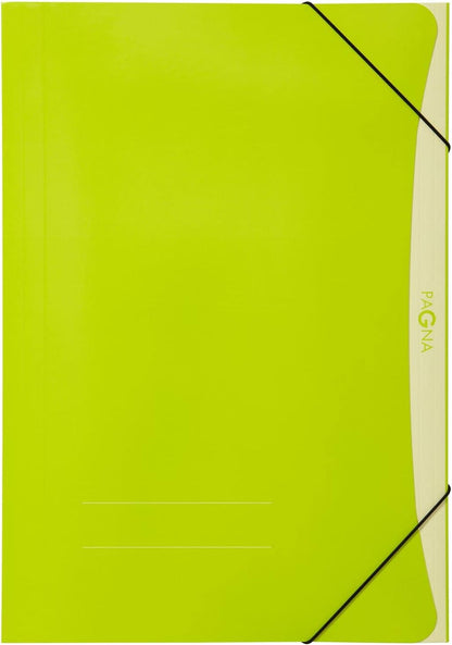 Pagna Elastic Folder A3 PP 3 Flaps Assorted Colours Pack of 10 DIN A3 - 10er Set