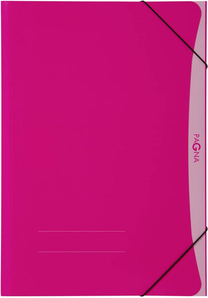 Pagna Elastic Folder A3 PP 3 Flaps Assorted Colours Pack of 10 DIN A3 - 10er Set
