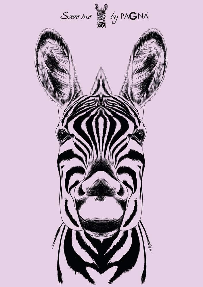 PAGNA 26050-34 Notebook A5 Zebra 128S dotted lines