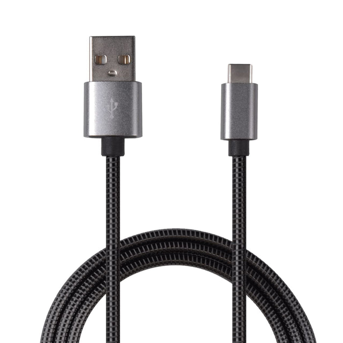2GO USB Charging Cable Luxury 100 cm for USB Type C 3.1 Grey