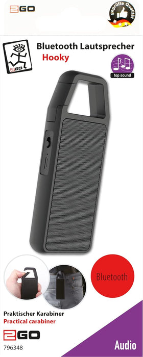 2GO Hooky tragbarer Bluetooth Lautsprecher schw