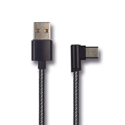 2GO USB Ladekabel Deluxe-schwarz-100cm für USB Type C 3.1