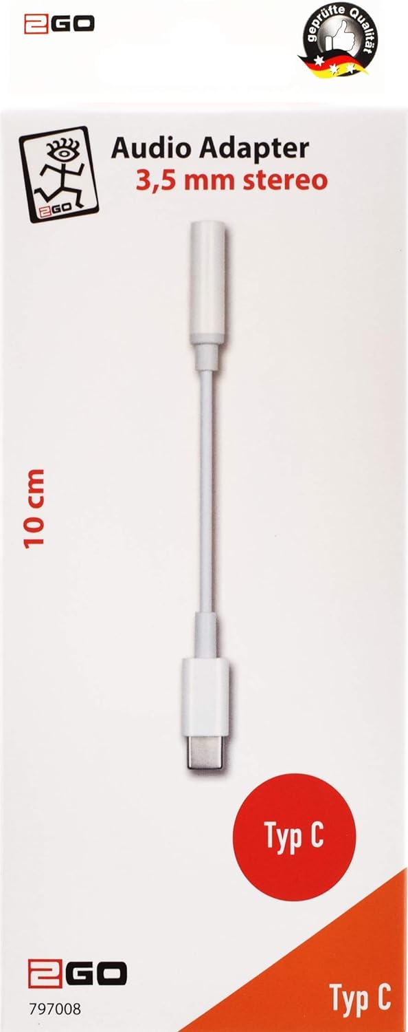 2GO Audio-Adapter Stereo fur alle Type-C Gerate 20