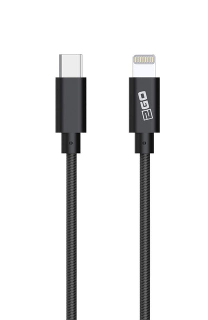 2GO USB C to Lightning Cable 100 cm MFi Certified Power Delivery USB C to Lightning Charging Cable, 20W FastCharge Compatible with iPhone 12/11 Pro/11 Pro Max/X/XS/XR/XS Max / 8, Black