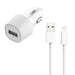 2GO Car Charger Set 2 Pieces USB to Lightning