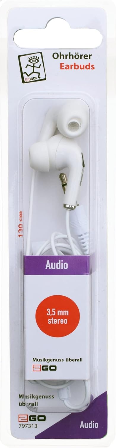 2GO In Ear Kopfhorer Stereo weiB