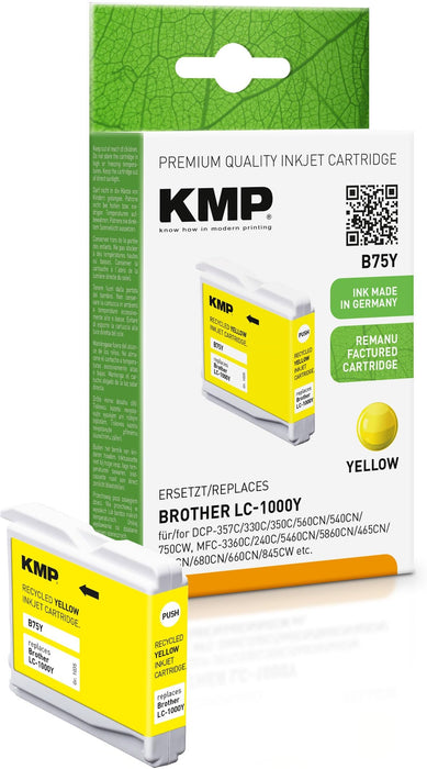 KMP Patrone Brother LC-1000Y LC51Y 400 S. yellow r