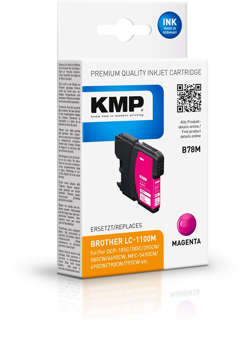 KMP Patrone Brother LC-1100M 325 S. magenta re