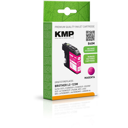 KMP Patrone Brother LC-123M 600 S. magenta re
