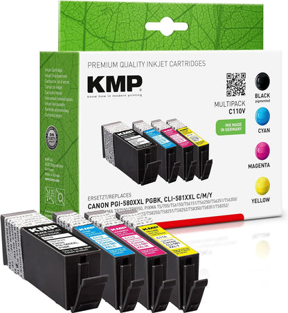 KMP Patrone Canon PGI-580XXL Multip. 600-824 S. C1