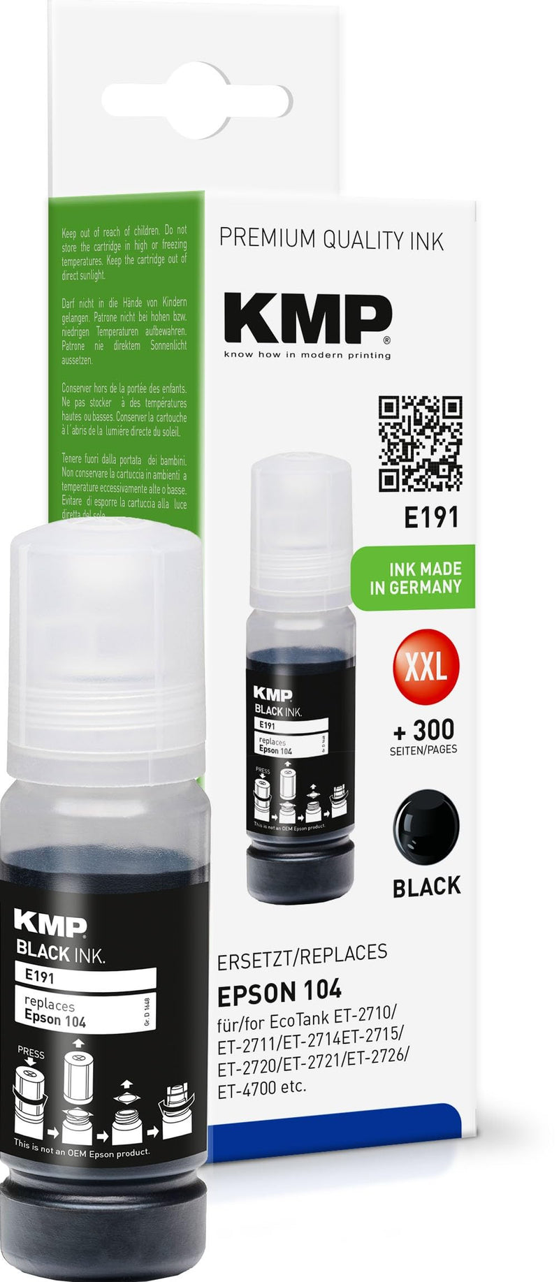 KMP Tinte EcoTank T00P1 4800 S. black remanufactu