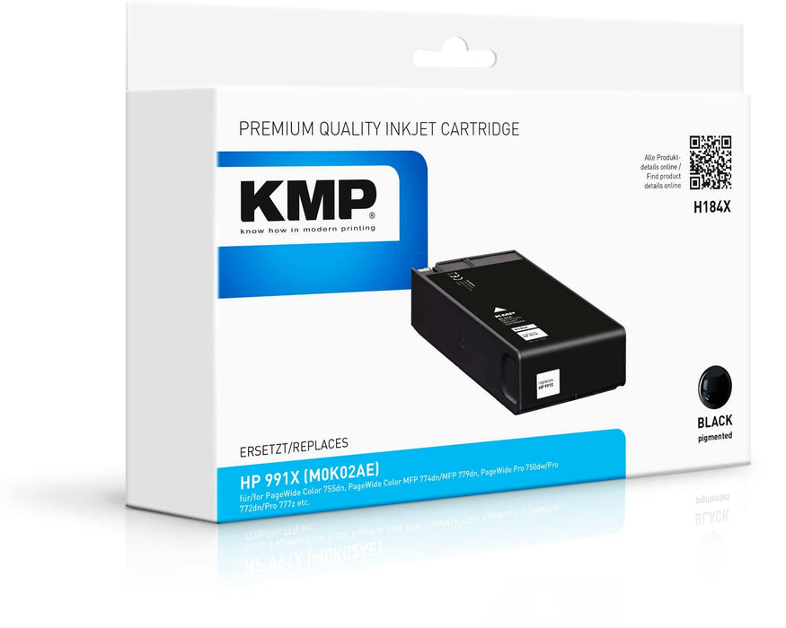 KMP Patrone HP 991X (M0K02AE) black pigm. 20.000 S
