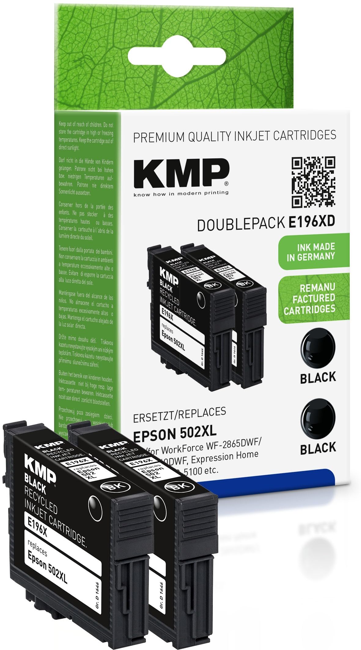 KMP Patrone Epson Pro WF-2865DWF ers. 502XL T02W14