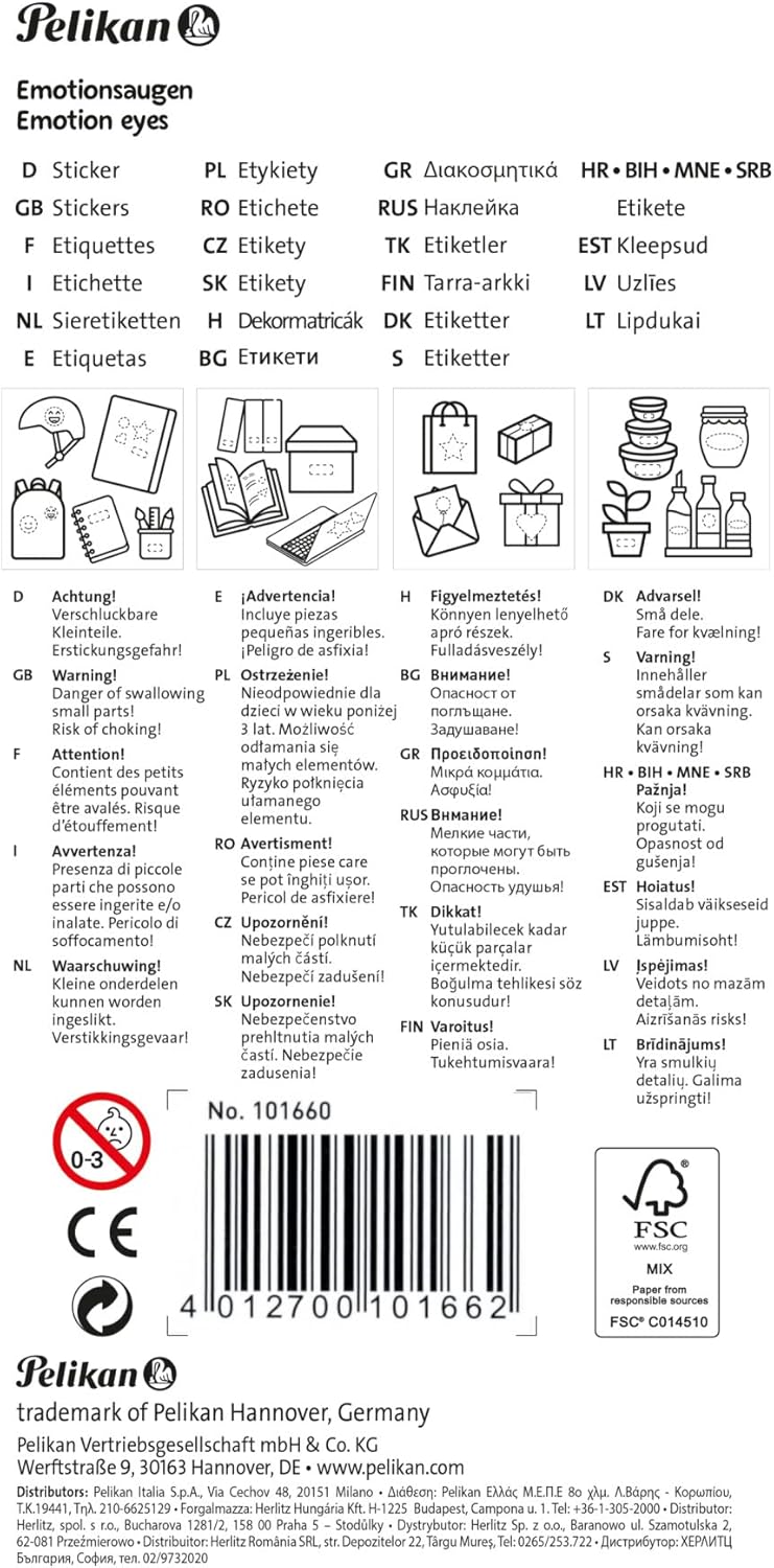 Pelikan 101660 Stickers, Multi-Colour