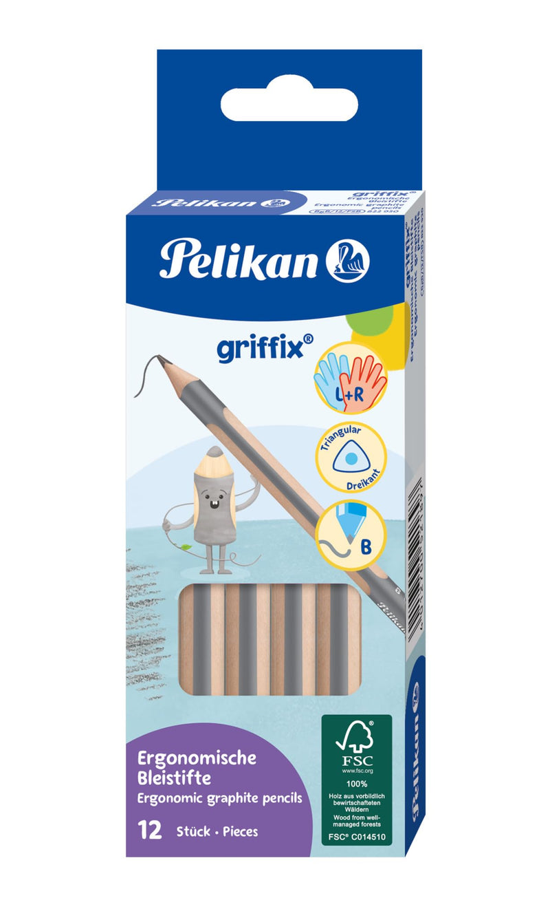 Pelikan Griffix Pencils Thickness B Pack of 12 in Folding Box