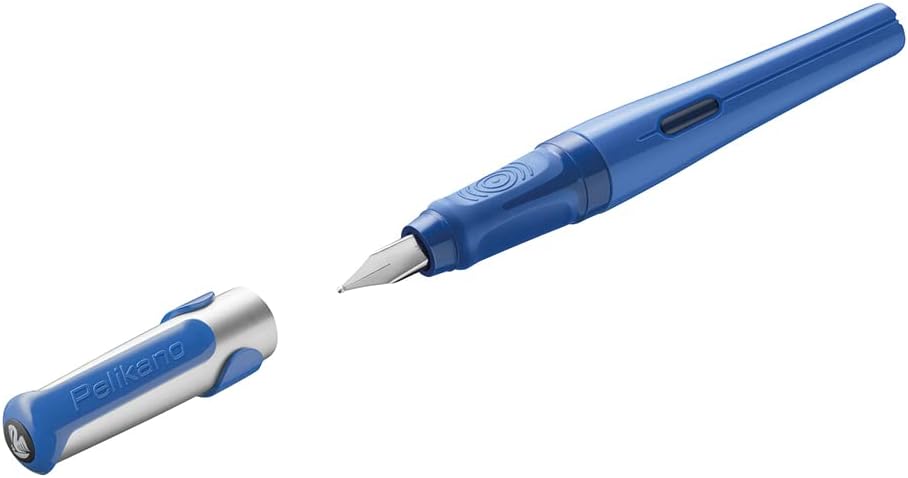 Pelikan Pelikano Fountain Pen Left-Handed Size L Blue 1 count (Pack of 1) blue
