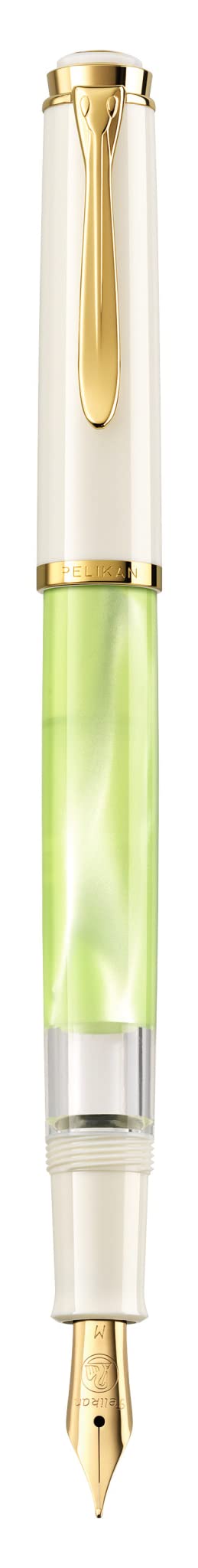 Pelikan Füllhalter Classic 200, Pastell-Grün, Feder B (breit), hochwertiger Kolbenfüller im Geschenk-Etui, 815321 Füllhalter Feder B (breit)