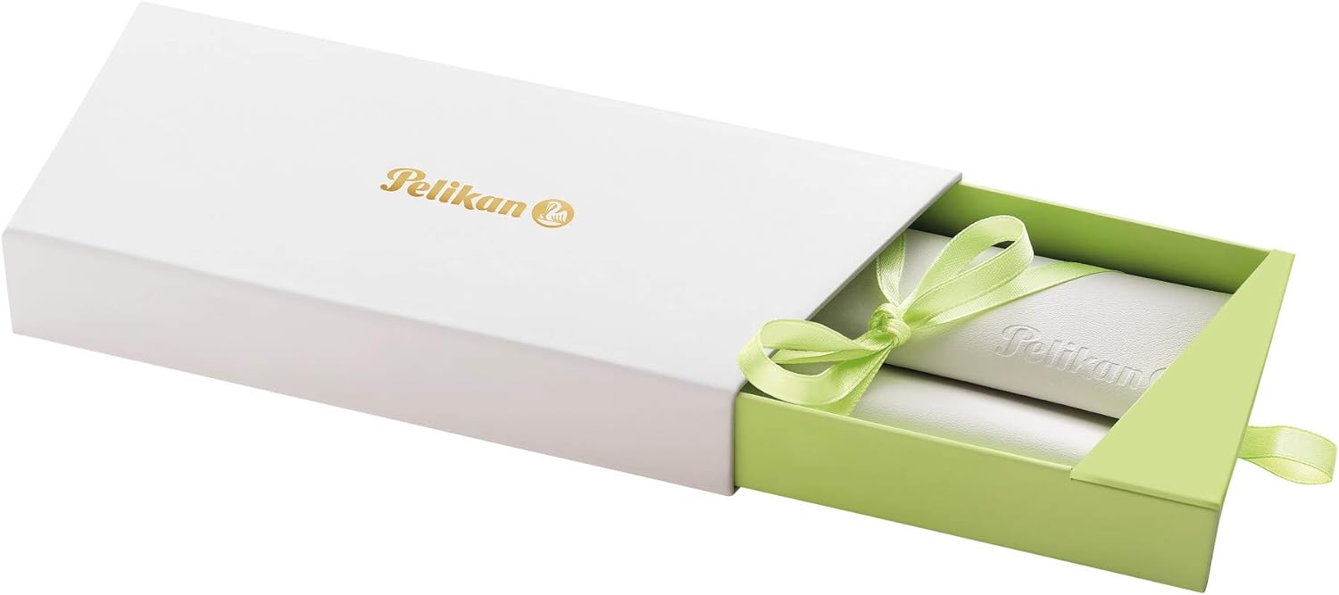 Pelikan Füllhalter Classic 200, Pastell-Grün, Feder B (breit), hochwertiger Kolbenfüller im Geschenk-Etui, 815321 Füllhalter Feder B (breit)