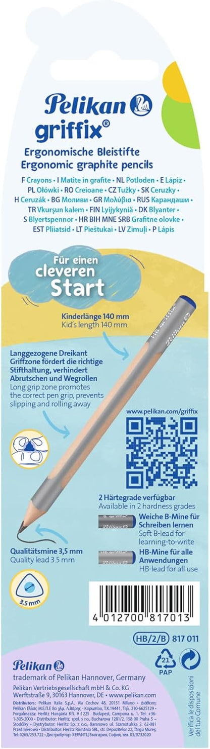 Pelikan Griffix Pencils, Thickness HB, Pack of 2 in Folding Box Pencils 1 stück (1 erPack)
