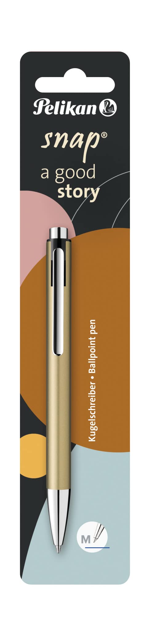 Pelikan 817653 Snap K10 Ballpoint Pen, Metallic, Gold