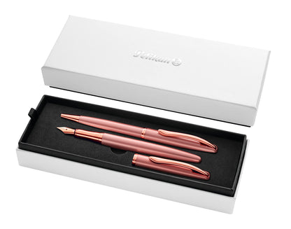 Pelikan SET - Ballpoint pen and Fountain pen Jazz Noble Elegance in Gift Box - Rose Rose Gold Fountain pen and ballpoint pen Gift box