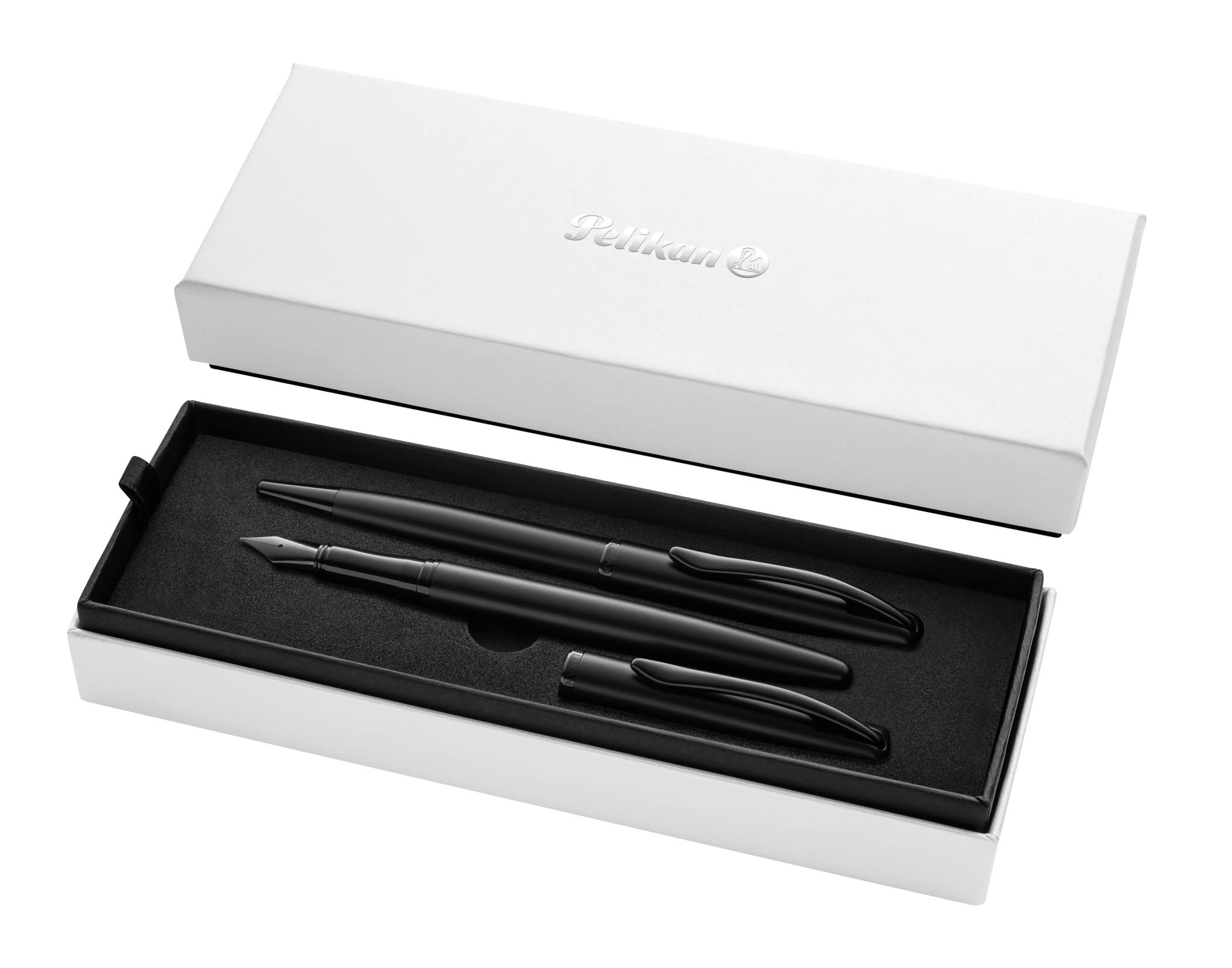 Pelikan SET - Ballpoint pen and Fountain pen Jazz Noble Elegance in Gift Box - Carbon
