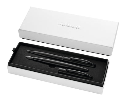Pelikan SET - Ballpoint pen and Fountain pen Jazz Noble Elegance in Gift Box - Carbon