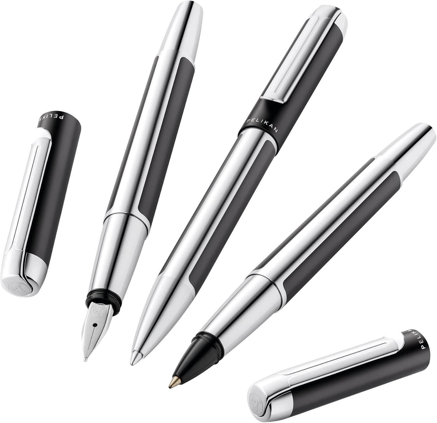 Pelikan Kugelschreiber Pura K40, Anthrazit, hochwertiger Drehkugelschreiber im Geschenk-Etui, 822633, 1 Stück (1er Pack)