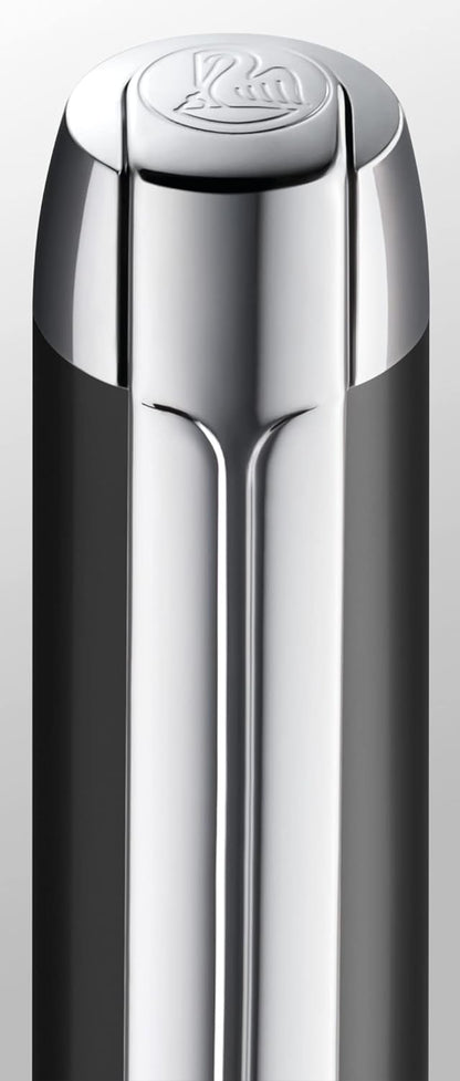 Pelikan Tintenroller Pura R40, Anthrazit, hochwertiger Drehkugelschreiber im Geschenk-Etui, 822640, 1 Stück (1er Pack)