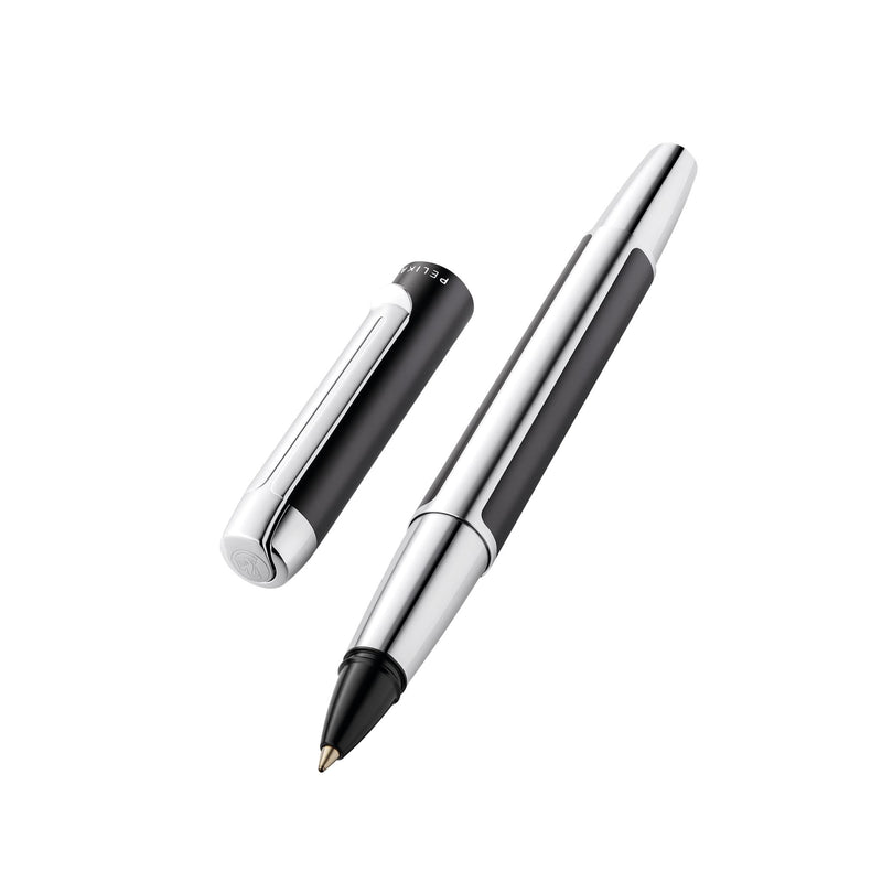 Pelikan Tintenroller Pura R40, Anthrazit, hochwertiger Drehkugelschreiber im Geschenk-Etui, 822640, 1 Stück (1er Pack)