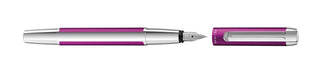 Pelikan Füllhalter Pura P40, Violett, Feder M (mittel), hochwertiger Patronenfüller im Geschenk-Etui, 823784