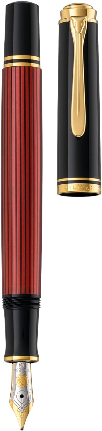 Pelikan Luxury Souveran M400 Fountain Pen - Black/Red