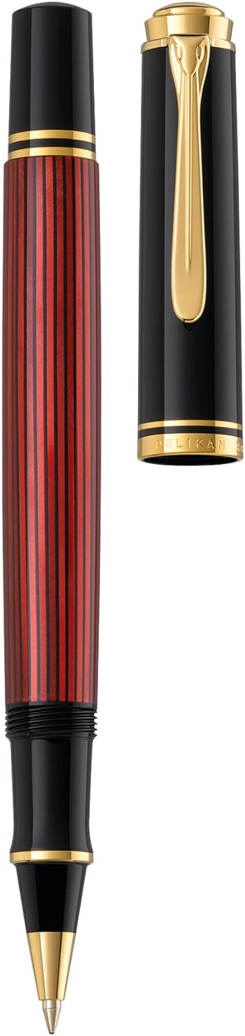 Pelikan Luxury Souveran R400 Rollerball Pen - Black/Red