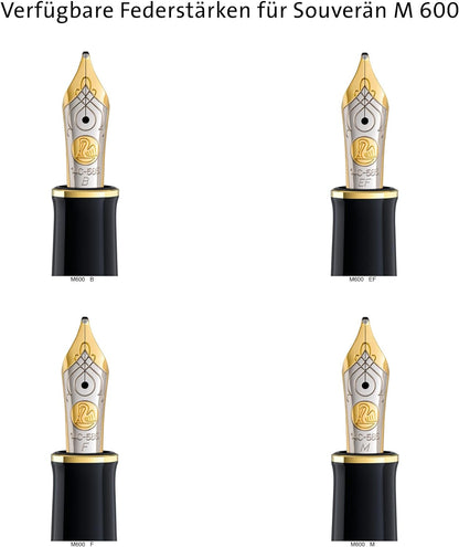 Pelikan Souverän M600 Plunger Fountain Pen - Black/Green