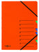 Pagna Easy Folder 7 Compartments 1-7 Orange