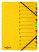 Pagna Easy 24131-05 Index File/Particle Board / A4 / 12 Compartments/Coloured Index/Cover Yellow a4 yellow 1